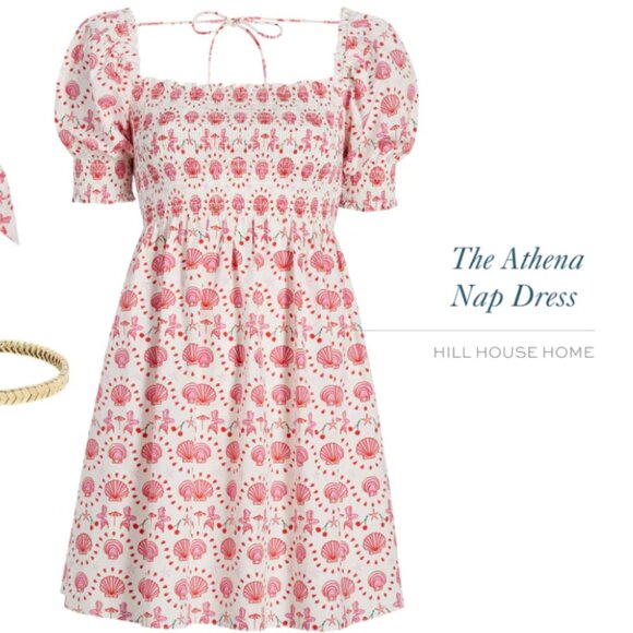 Hill House Pink and White Athena Nap Dress - Picture 1 of 4